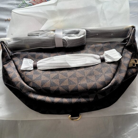 Anck Fanny Pack Women's Crossbody Belt Bag, Chocolate Brown 13x6x6" - Picture 6 of 8